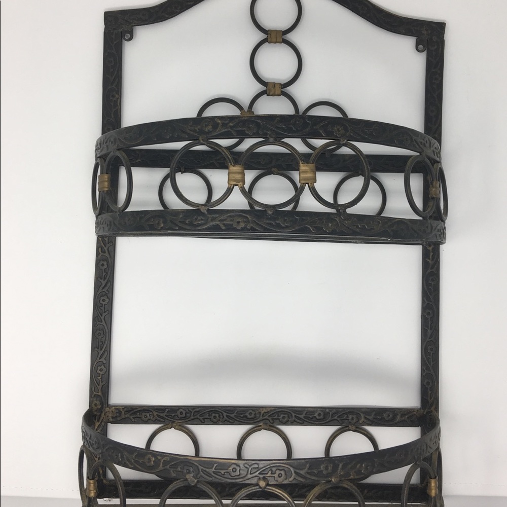 Sturdy Wrought Iron Look Space Saver For Bath/LR